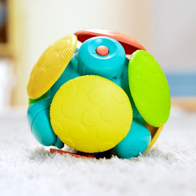 Bright Starts Wobble Bobble Activity Ball Toy: Gross Motor Skills, Fine Motor Skills, Baby Learning Toy