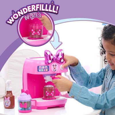 Disney Jr. Minnie Mouse Rise and Shine Bowrista Set 10" Play Espresso Machine Ages 3 and Up