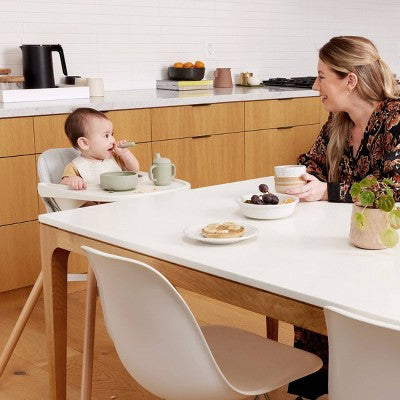 Lalo 4pc Silicone Starting Solids Set - Sage