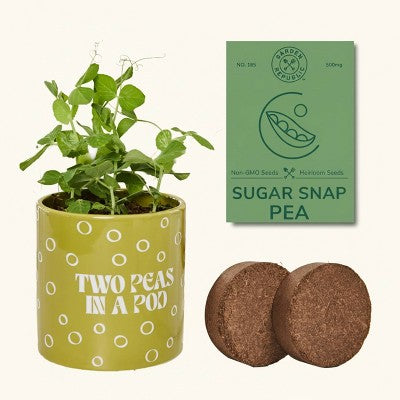 Garden Republic "Two Peas in a Pod" Snap Pea Grow Kit