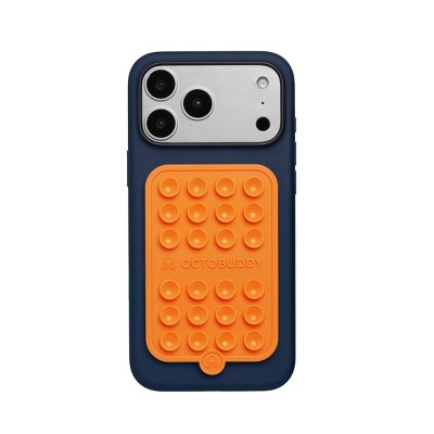 Octobuddy Silicone Suction Cup Phone Case Mount Double-Sided - Orange