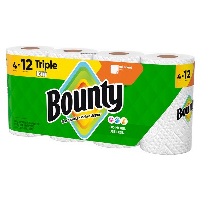 Bounty Full Sheet Paper Towels - 4 Triple Rolls (LOCAL PICKUP ONLY)