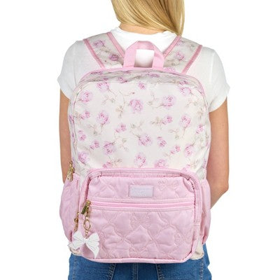 LoveShackFancy x Target - Yoobi Ribbon Rosa Backpack Sterling Dusk