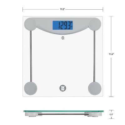 Weight Watchers Bluetooth Body Weight Scale Clear