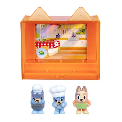 Bluey Fuzzies Episode Pack Pavlova Display Case and Figures