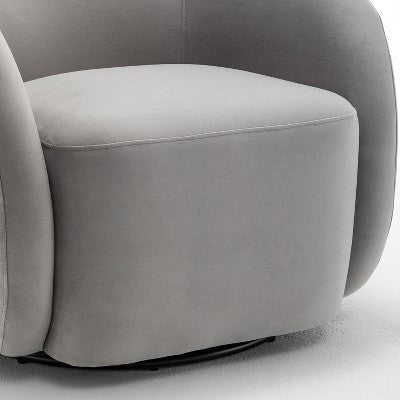 SEYNAR Modern Glam Velvet Upholstered 360 Degree Swivel Accent Armchair (LOCAL PICKUP ONLY)