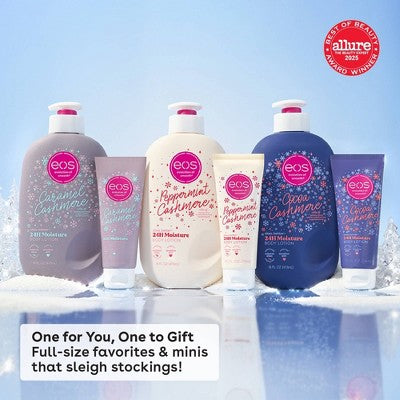 eos Mini Holiday Body Lotion - Caramel Cashmere - Travel Size - 2.5 fl oz