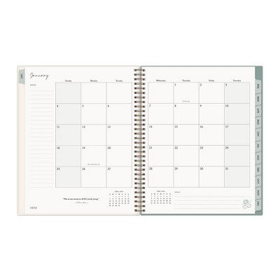 Morris & Co. 8.5"x11" by Blue Sky 2026 Weekly/Monthly Wirebound Planner Printed Strawberry Thief