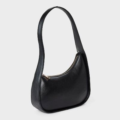 Asymmetric Shoulder Bag - A New Day Black