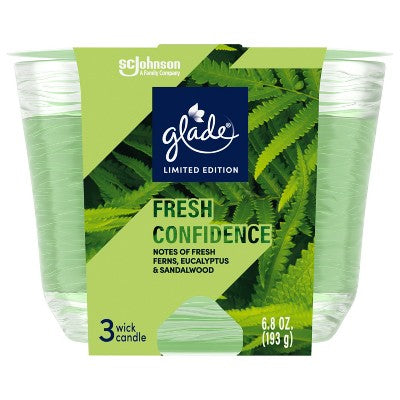 Glade 3 Wick Candle - Fresh Confidence - 6.8oz