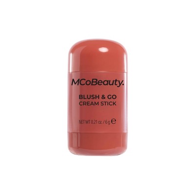 MCoBeauty Blush & Go Cream Stick - Warm Terracotta - 0.21oz: Vegan, Face Application, Buildable Coverage, Velvet Finish