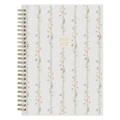 The Everygirl 5.875"x8.625" 2026-2027 Blue Sky Weekly/Monthly Planner Notes Fable Vines Frosted