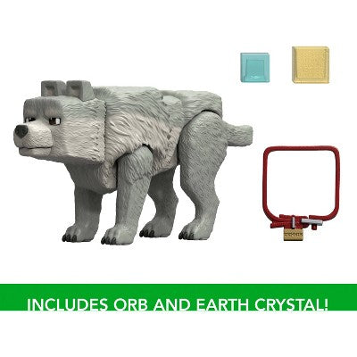 Minecraft Dennis the Wolf Action Figure & Accessories 3.25'' Toy Set Inspired by a Minecraft Movie