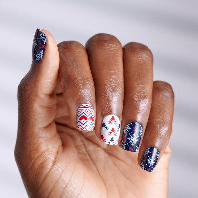 Kiss Nails Voguish Fantasy Fake Nails - Snow Much Fun - 33ct