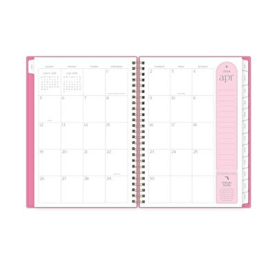Rhi James for Blue Sky Weekly/Monthly Planner Notes (15 Month) Wirebound 5.875"x8.625" Solid - Pink