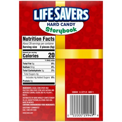 Life Savers 5 Flavors Christmas Hard Candy Storybook Gift Box - 6.84oz