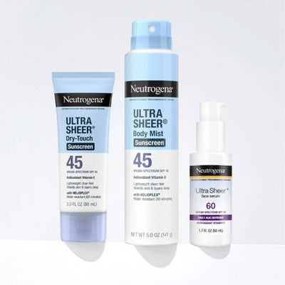 Neutrogena Ultra Sheer Dry-Touch Sunscreen Broad Spectrum SPF 45  oz /2ct
