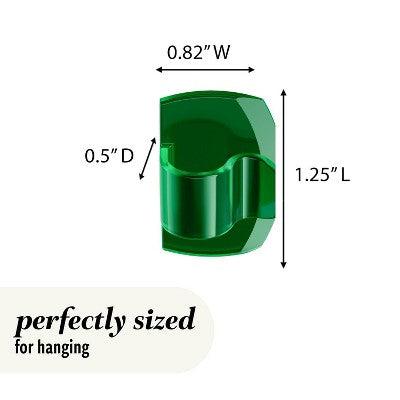 Command 5pk Damage-Free Transparent Cord Clips Watermelon