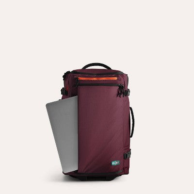 Bagsmart Blast 43L Roller Travel Backpack - Red Currant