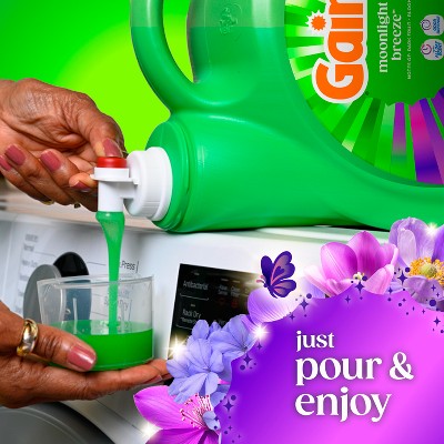 Gain Moonlight Breeze HE Deep Cleaning Concentrated Liquid Laundry Detergent 100 Loads - 132 fl oz