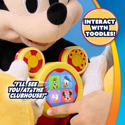 Disney Jr. Oh Toodles! 11" Mickey Mouse Interactive Plush Toy 3 Modes of Play Ages 3 and Up
