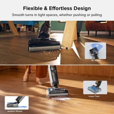 Roborock F25 Cordless Wet Dry Vacuum Cleaner, Floor Washer, Self-Cleaning & Drying System, 60 Min Run Time, Zero-Tangle & Streak-Free (LOCAL PICKUP ONLY)
