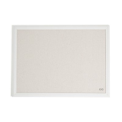 U Brands 17"x23" Thin Decor Linen Bulletin White (LOCAL PICKUP ONLY)