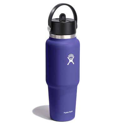 Hydro Flask 32oz Wide Mouth Flex Straw Travel Water Bottle Phantom