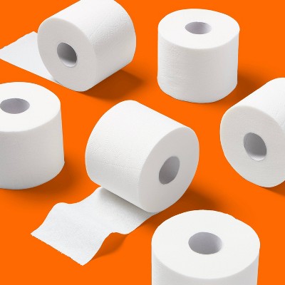 Premium Ultra Strong Toilet Paper - 6 Rolls - up&up: 2-Ply, 244 Sheets per Roll
