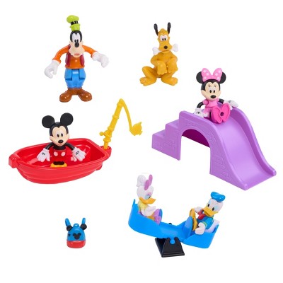 Mickey Mouse Deluxe Action Figure: Set of 6, Plastic TV & Movies Theme, 12" Height