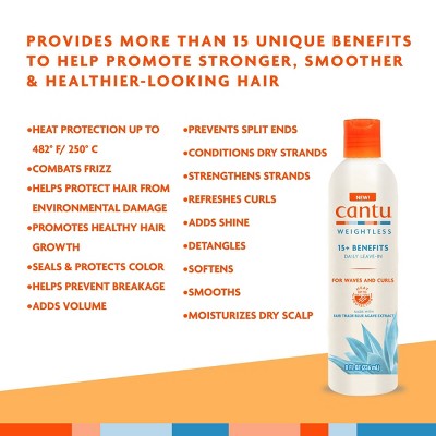 Cantu Weightless Daily Leave-In Conditioning Cream - 8 fl oz