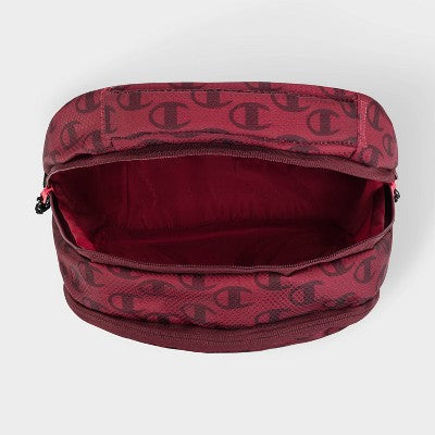 Champion Center Backpack - Dark Red Logo AOP