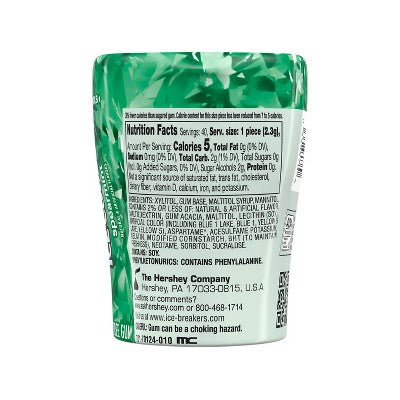 Ice Breakers Ice Cubes Spearmint Sugar Free Gum - 40ct