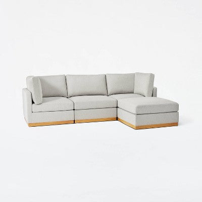 Woodland Hills Modular Armless Sectional Chair Light Gray - Threshold designed with Studio McGee (LOCAL PICKUP ONLY)