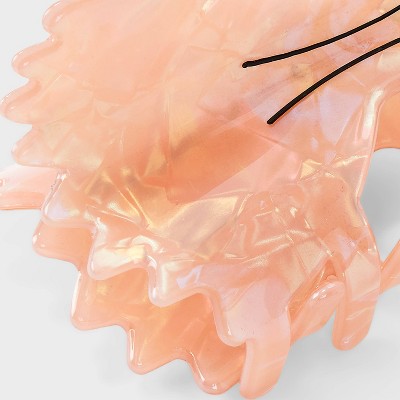 Bow Tie Pasta Claw Hair Clip - Wild Fable Beige: Plastic & Steel Hair Accessory for All Hair Types, 18+