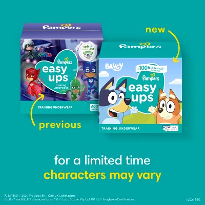 Pampers Easy Ups Bluey Training Underwear - Size 3T-4T - 22ct
