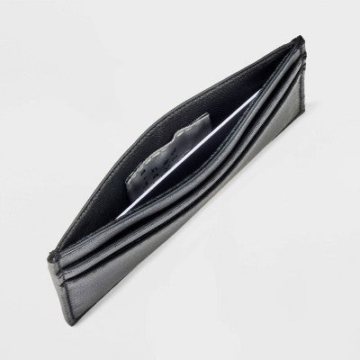 Basic Card Case Wallet - A New Day Jet Black