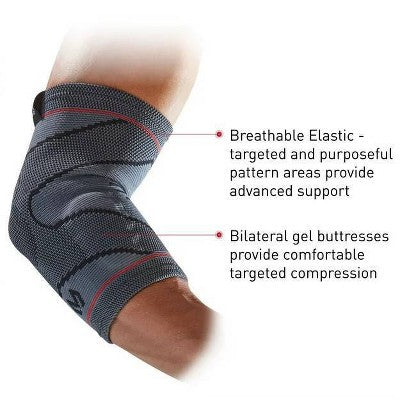 McDavid Sport Compression Knit Elbow Sleeve with Gel Buttress - S/M