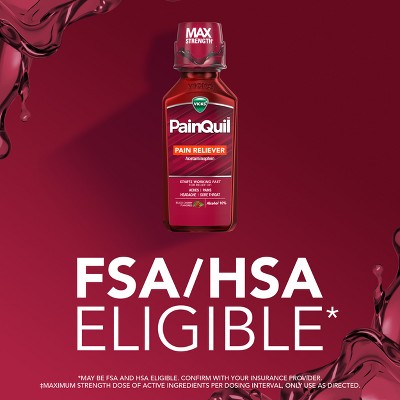 Vicks PainQuil Black Liquid - Cherry - 12 fl oz: Whole Body, General Pain Relievers, Liquid, Acetaminophen 1000mg