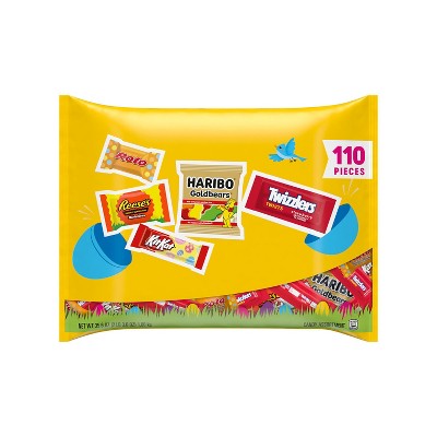 Reese's, Rolo, Twizzlers, Kit Kat Egg Hunt Assortment Chocolate & Sweets Laydown Bag Easter Candy - 35.6oz/110pc