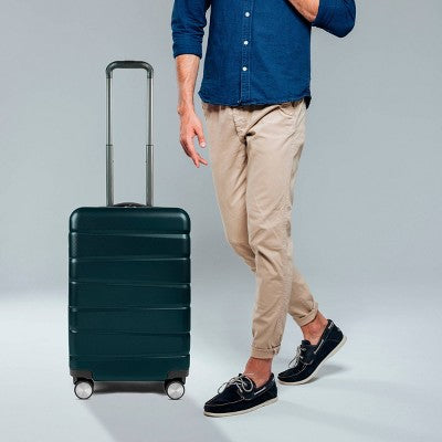 Skyline 8 Wheel Hardside Spinner 20" Carry On Suitcase - Sea Moss