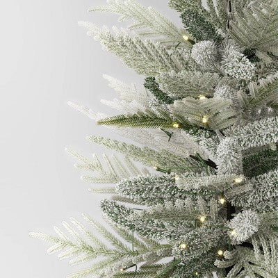 3' Pre-Lit Potted Flocked and Glittered Norfolk Artificial Christmas Tree - Wondershop (LOCAL PICKUP ONLY)