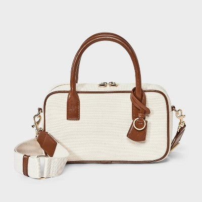 Small Satchel Handbag - Universal Thread Cream