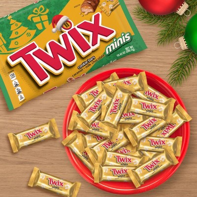 Twix Christmas Minis Chocolate Cookie Candy Bars - 10.43oz