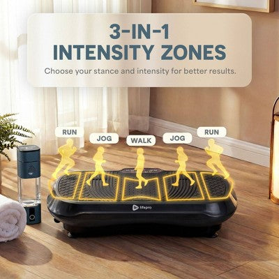 Lifepro Fitness Waver Electric Vibration Plate Exercise Machine for Full Body Workout - Black (LOCAL PICKUP ONLY)