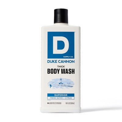 Duke Cannon Supply Co. THICK Men's Body Wash - Superior - 18 fl oz: Exfoliating, Citrus Scent, Whole Body Use