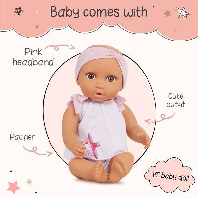 LullaBaby 13" Doll 2pc Bodysuit