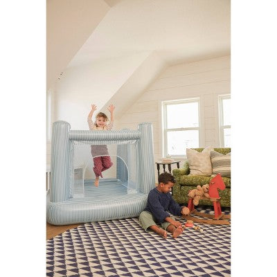 SMOL Mini Bounce House Blue Stripes (LOCAL PICKUP ONLY)