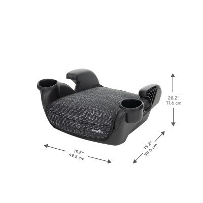 Evenflo GoTime No Back Booster Car Seat - Static Black