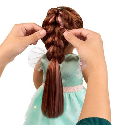 Our Generation Angelina 18" Hair Grow Doll with Hair Clips & Styling Book Accessories